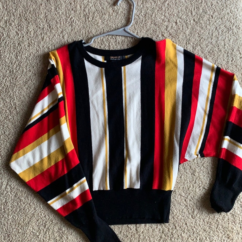Forever 21 Striped Sweater| Wide Arm style